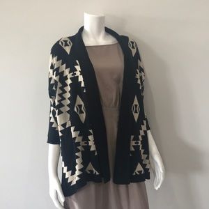 BCBGMAXAZRIA Black & Tan Sweater